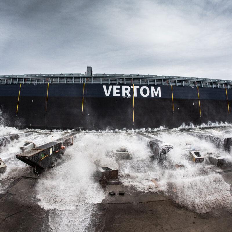 MV VERTOM PATTY, FIRST OF SERIES OF SIX 7,000 DWT LAUNCHED AT THECLA BODEWES SHIPYARDS