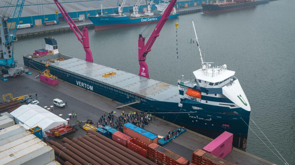 Joyful christening of MV Vertom Joy