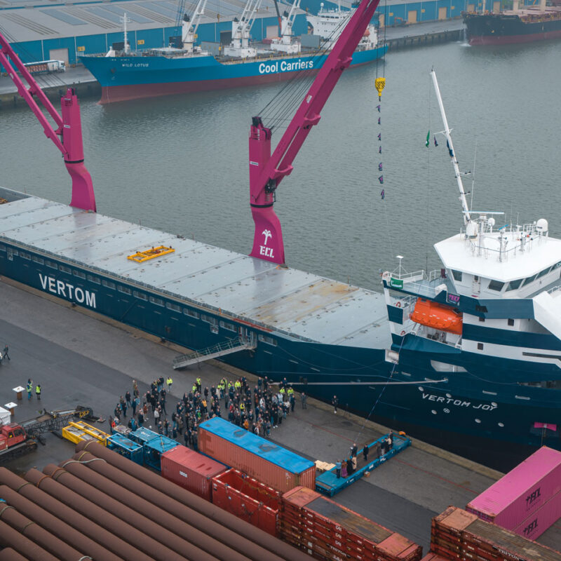 Joyful christening of MV Vertom Joy